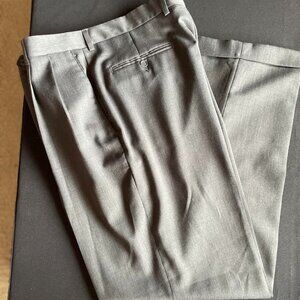 Mens Dress Pants, Gray 36 x 32 -pleated